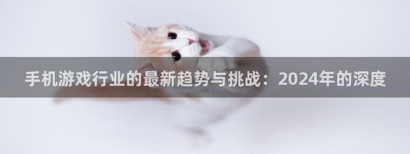 高德娱乐线路测试：手机游戏行业的最新趋势与挑战：2024年的